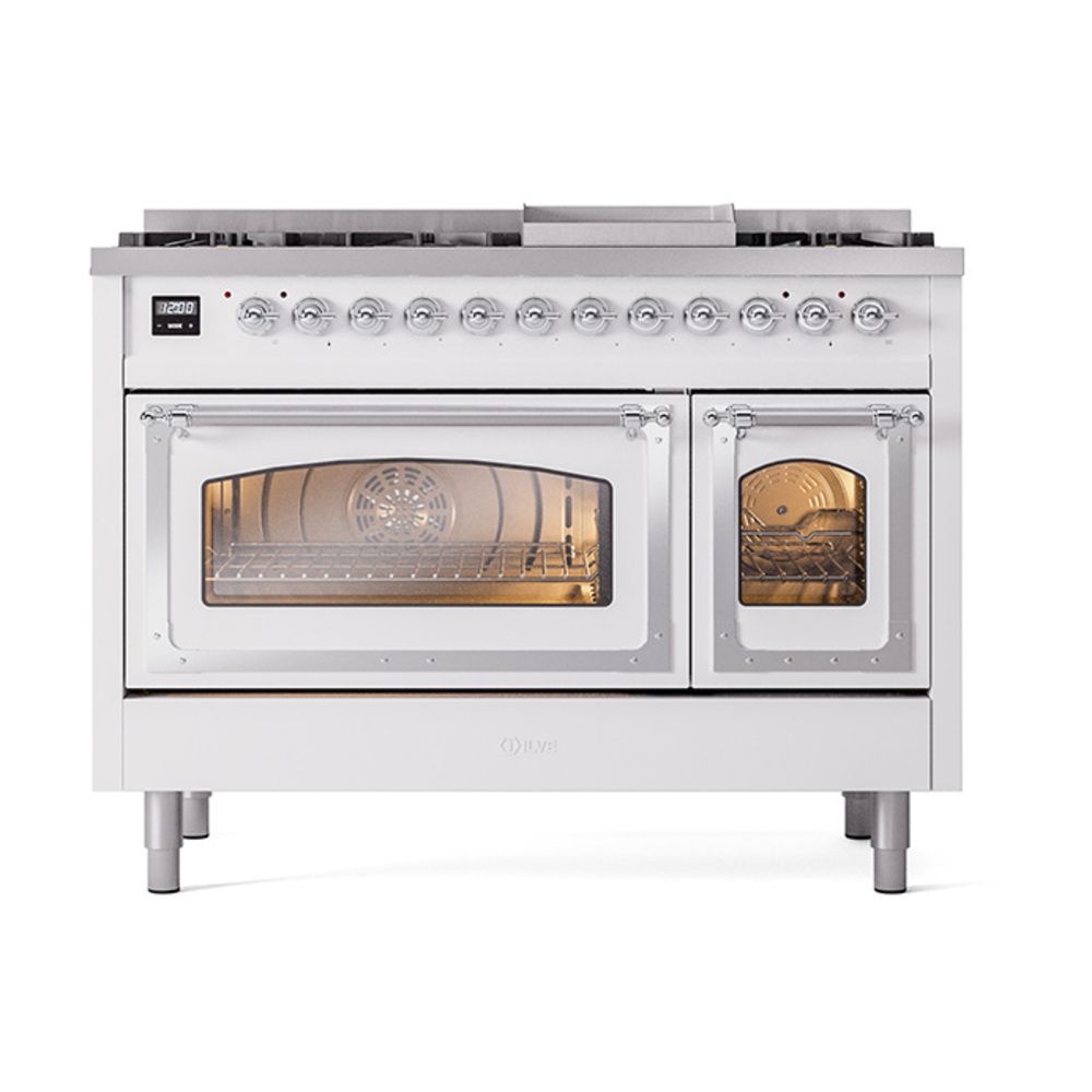 ILVE_UN48FNMPRAC_Nostalgie_II_48"_Dual_Fuel_Range_front_view