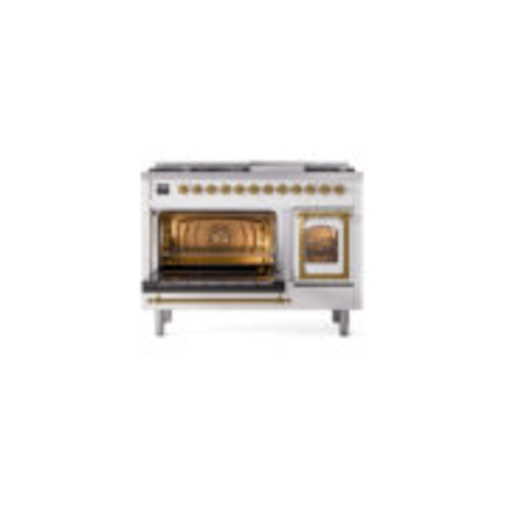 ILVE_UN48FNMPRAG_Nostalgie_II_48"_Dual_Fuel_Range_main_oven_door_opened