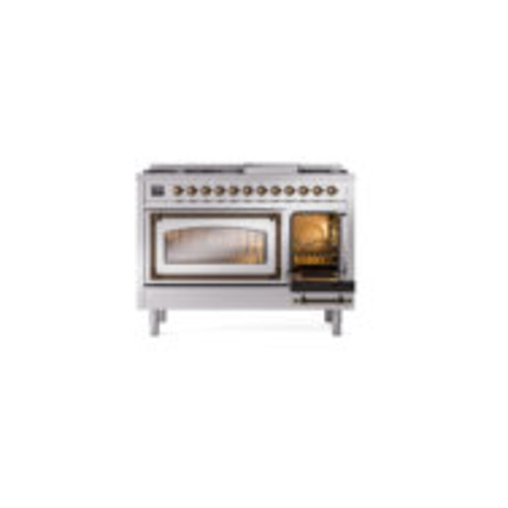 ILVE_UN48FNMPSSB_Nostalgie_II_48"_Dual_Fuel_Range_side_oven_door_opened