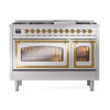 ILVE_UN48FNMPSSG_Nostalgie_II_48"_Dual_Fuel_Range_front_view