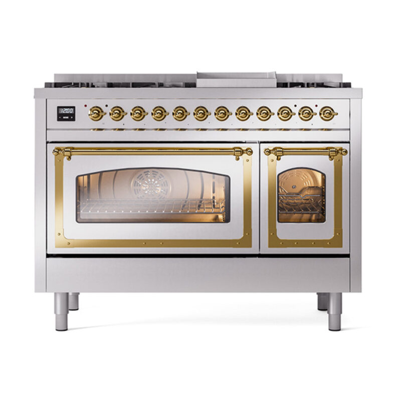 ILVE_UN48FNMPSSG_Nostalgie_II_48"_Dual_Fuel_Range_front_view