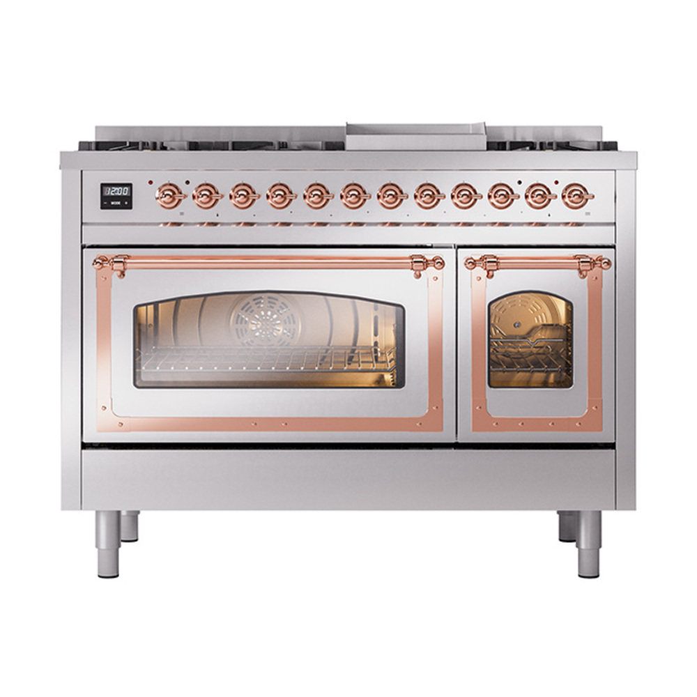 ILVE_UN48FNMPSSP_Nostalgie_II_48"_Dual_Fuel_Range_front_view