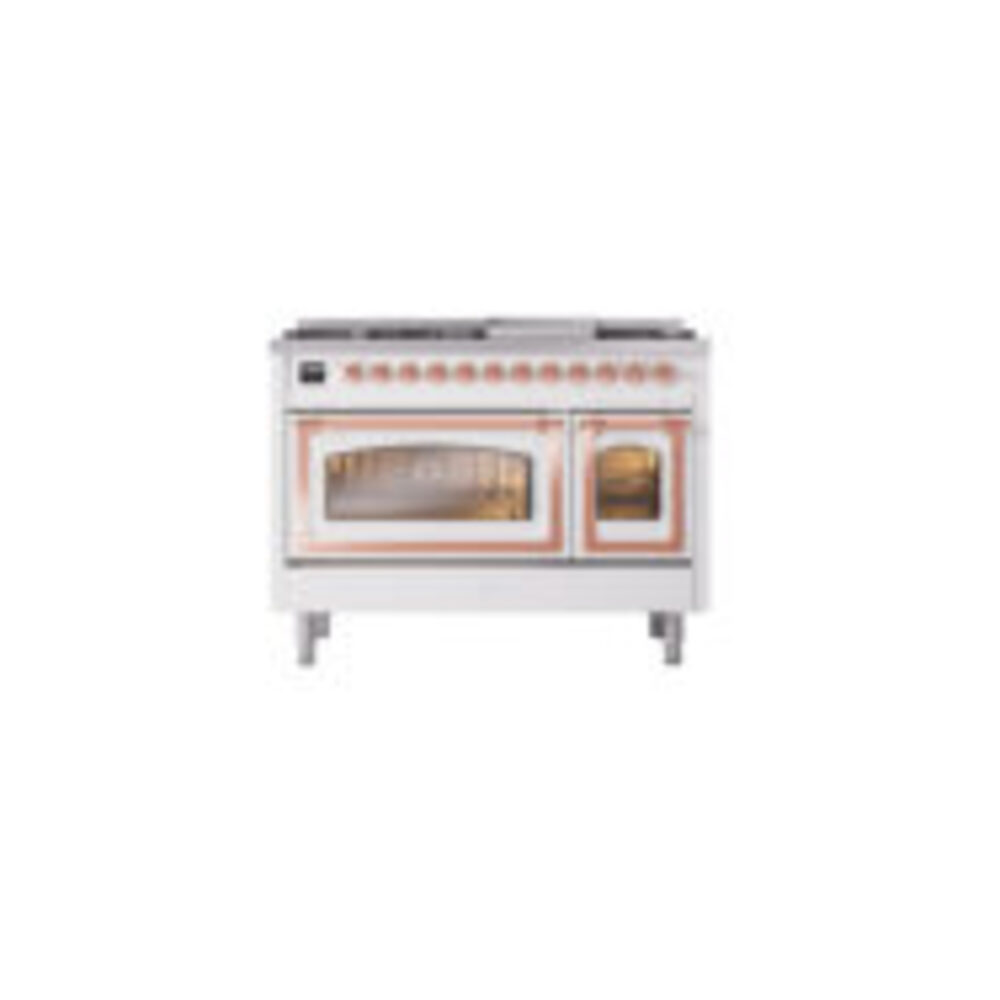 ILVE_UN48FNMPWHPLP_Nostalgie_II_40"_Dual_Fuel_Range_front_view