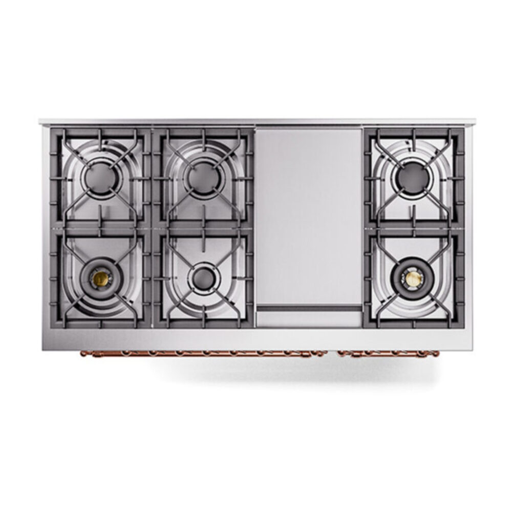 ILVE_UN48FNMPWHPLP_Nostalgie_II_40"_Dual_Fuel_Range_top_view