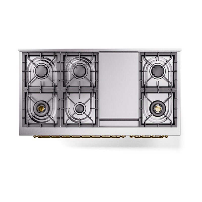 ILVE_UN48FQNMPAWGLP_Nostalgie_II_48"_Dual_Fuel_Range_top_view