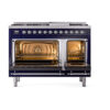 ILVE_UN48FQNMPMBCLP_Nostalgie_II_48"_Dual_Fuel_Range_oven_door_opened