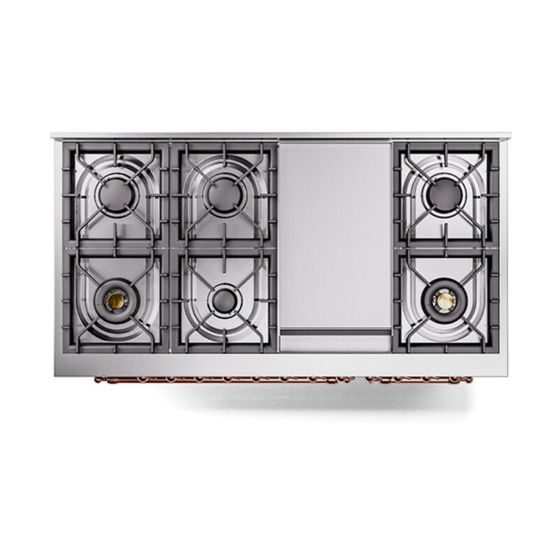 ILVE_UN48FQNMPMBPLP_Nostalgie_II_48"_Dual_Fuel_Range_top_view