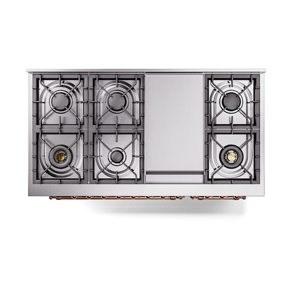 ILVE_UN48FQNMPMGPLP_Nostalgie_II_48"_Dual_Fuel_Range_top_view