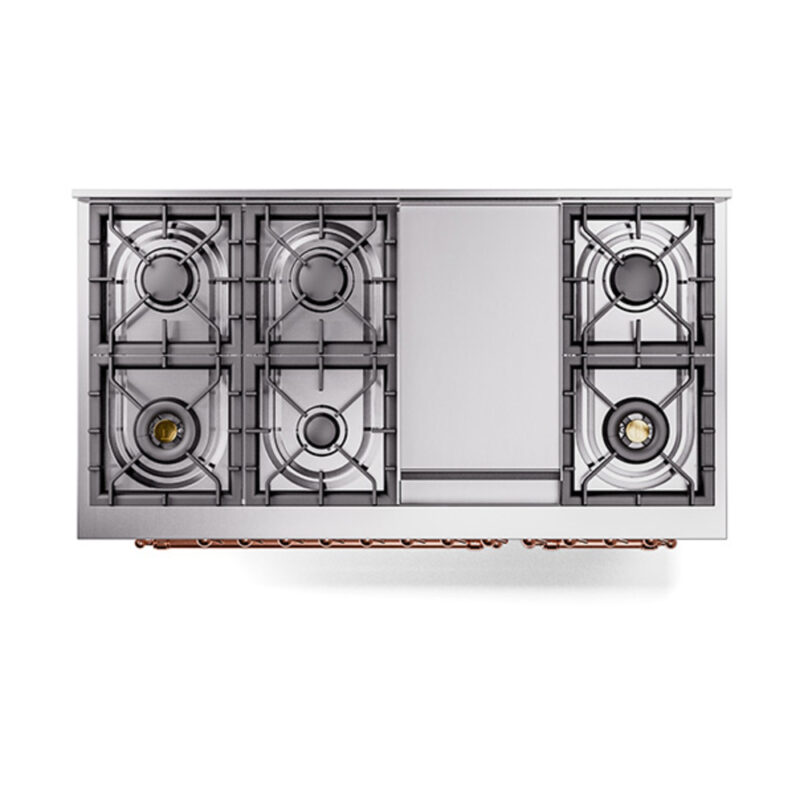 ILVE_UN48FQNMPWHPLP_Nostalgie_II_48"_Dual_Fuel_Range_top_view