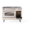 ILVE_UN48FSNMPAWCLP_Nostalgie_II_48"_Dual_Fuel_Range_side_oven_door_opened