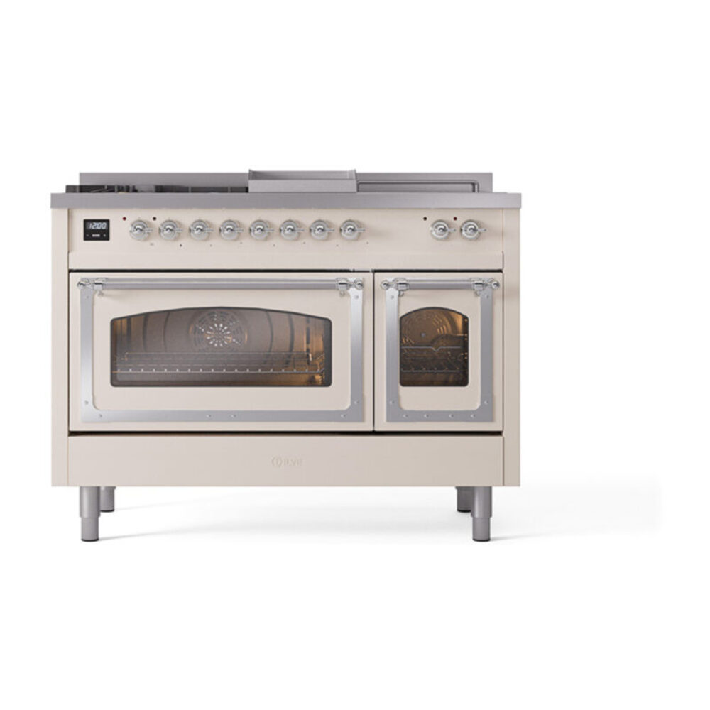ILVE_UN48FSNMPAWC_Nostalgie_II_48"_Dual_Fuel_Range_front_view