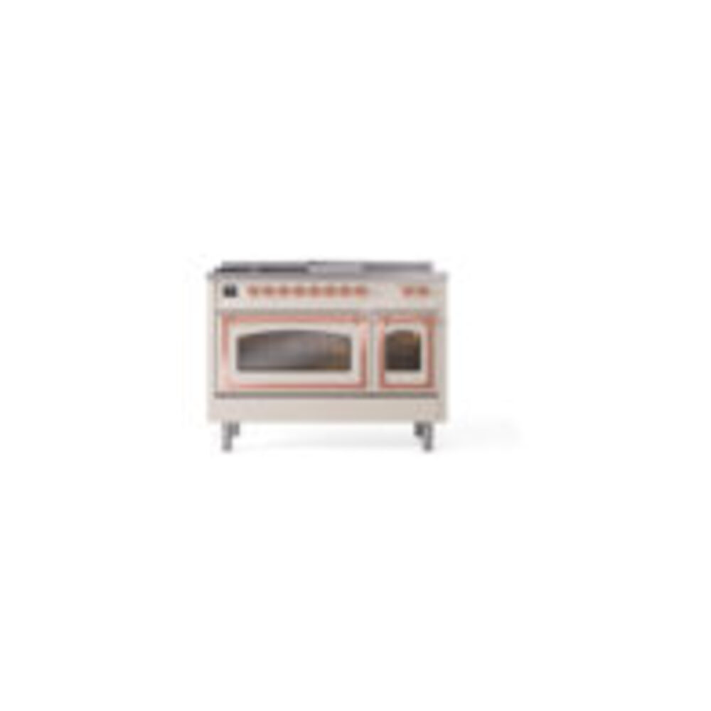 ILVE_UN48FSNMPAWPLP_Nostalgie_II_48"_Dual_Fuel_Range_front_view