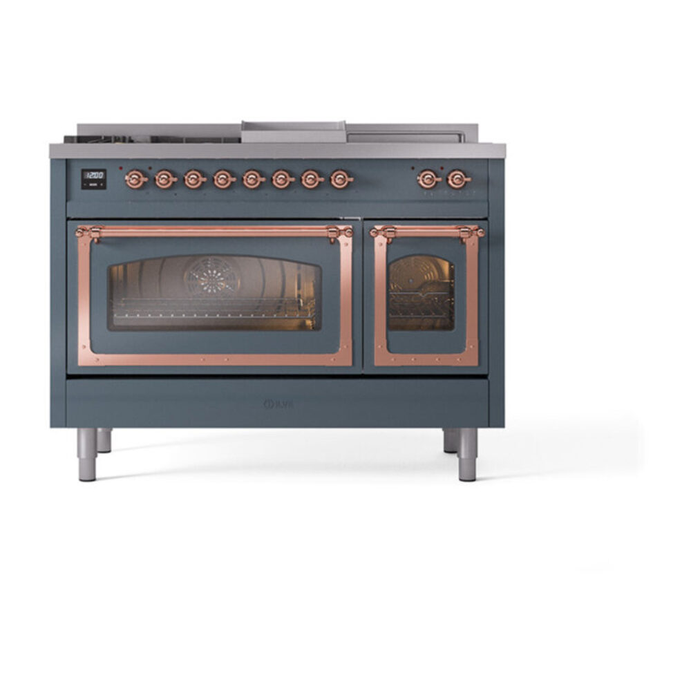 ILVE_UN48FSNMPBGP_Nostalgie_II_48"_Dual_Fuel_Range_front_view