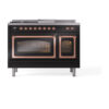 ILVE_UN48FSNMPBKP_Nostalgie_II_48"_Dual_Fuel_Range_front_view