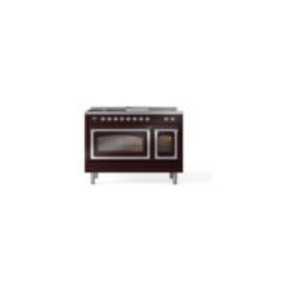 ILVE_UN48FSNMPBUCLP_Nostalgie_II_48"_Dual_Fuel_Range_front_view