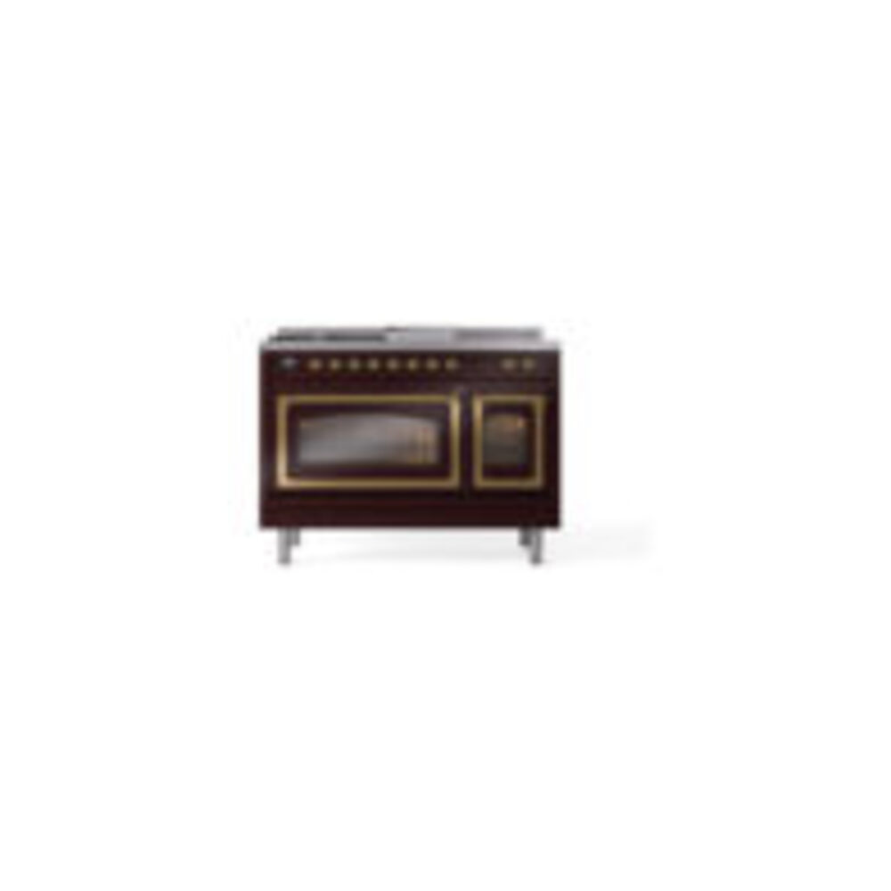 ILVE_UN48FSNMPBUGLP_Nostalgie_II_48"_Dual_Fuel_Range_front_view