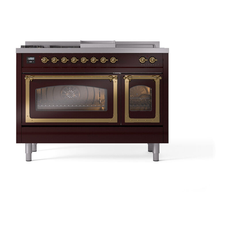 ILVE_UN48FSNMPBUG_Nostalgie_II_48"_Dual_Fuel_Range_front_view