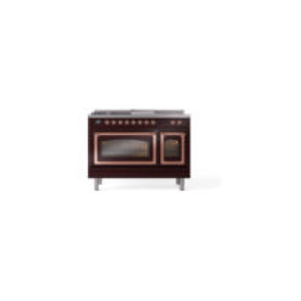 ILVE_UN48FSNMPBUPLP_Nostalgie_II_48"_Dual_Fuel_Range_front_view
