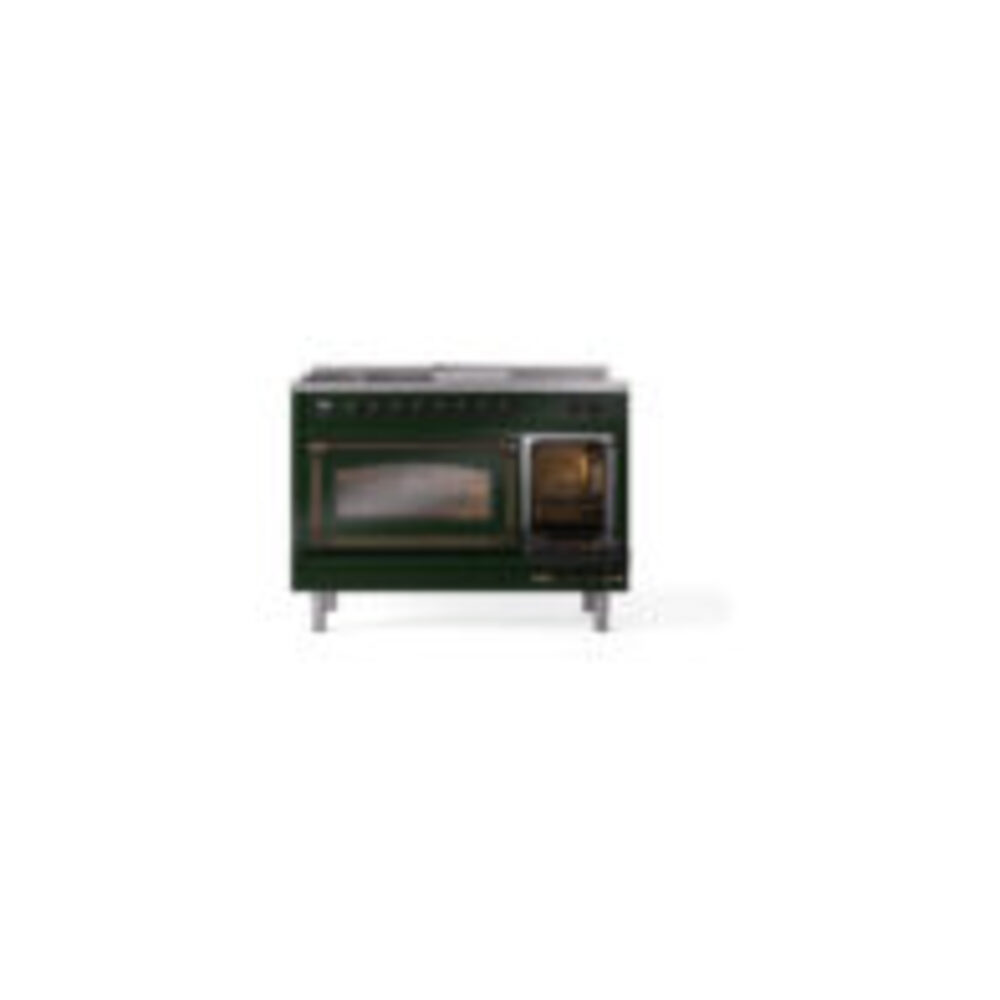 ILVE_UN48FSNMPEGB_Nostalgie_II_48"_Dual_Fuel_Range_side_oven_door_opened