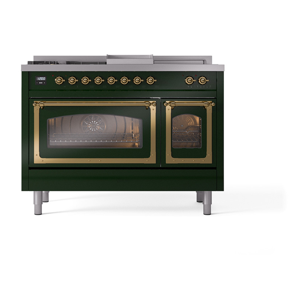 ILVE_UN48FSNMPEGG_Nostalgie_II_48"_Dual_Fuel_Range_front_view