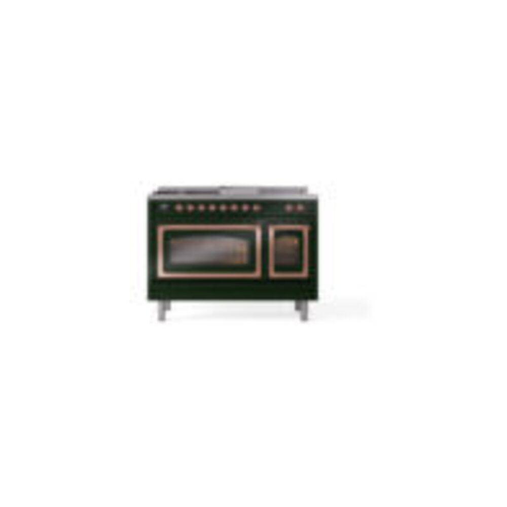 ILVE_UN48FSNMPEGPLP_Nostalgie_II_48"_Dual_Fuel_Range_front_view