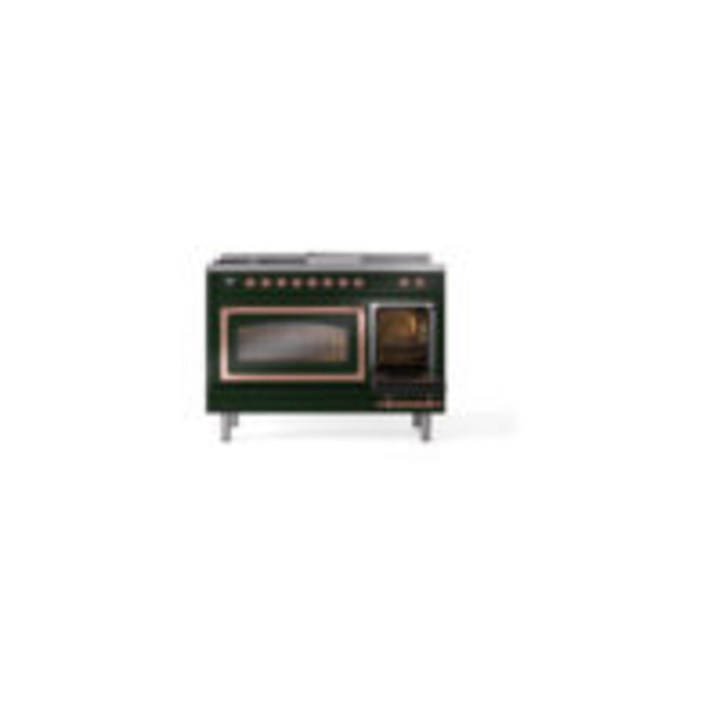 ILVE_UN48FSNMPEGP_Nostalgie_II_48"_Dual_Fuel_Range_side_oven_door_opened
