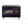ILVE_UN48FSNMPMBB_Nostalgie_II_48"_Dual_Fuel_Range_front_view
