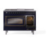 ILVE_UN48FSNMPMBB_Nostalgie_II_48"_Dual_Fuel_Range_side_oven_door_opened