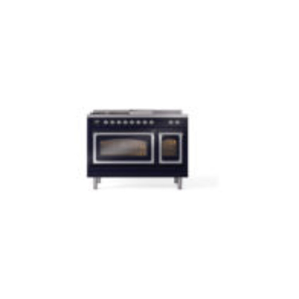 ILVE_UN48FSNMPMBCLP_Nostalgie_II_48"_Dual_Fuel_Range_front_view