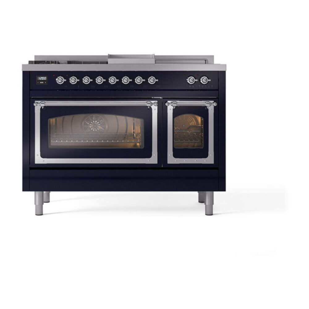 ILVE_UN48FSNMPMBC_Nostalgie_II_48"_Dual_Fuel_Range_front_view
