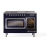 ILVE_UN48FSNMPMBC_Nostalgie_II_48"_Dual_Fuel_Range_side_oven_door_opened