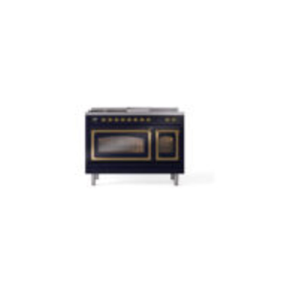 ILVE_UN48FSNMPMBGLP_Nostalgie_II_48"_Dual_Fuel_Range_front_view