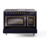 ILVE_UN48FSNMPMBG_Nostalgie_II_48"_Dual_Fuel_Range_drawer_opened