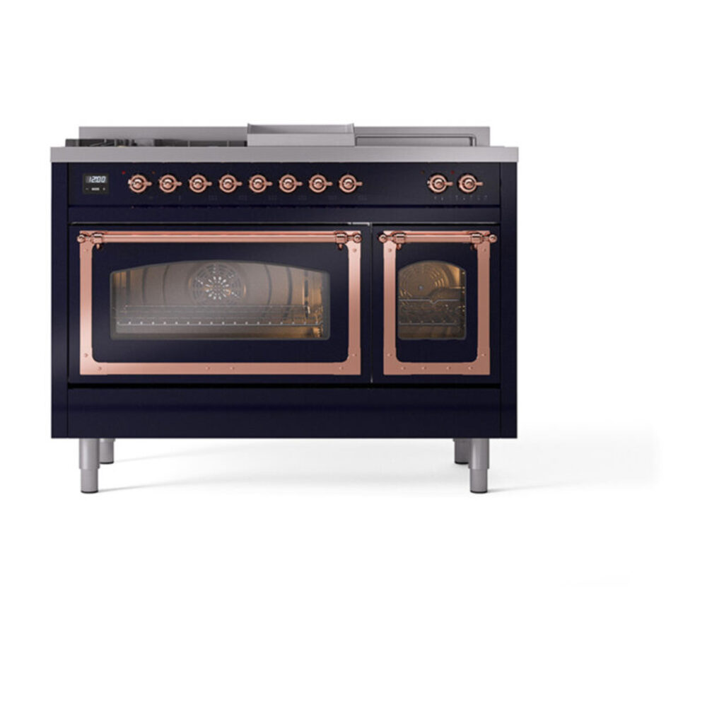 ILVE_UN48FSNMPMBP_Nostalgie_II_48"_Dual_Fuel_Range_front_view