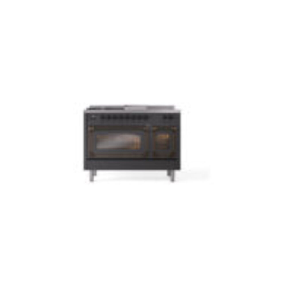 ILVE_UN48FSNMPMGBLP_Nostalgie_II_48"_Dual_Fuel_Range_front_view