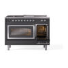 ILVE_UN48FSNMPMGC_Nostalgie_II_48"_Dual_Fuel_Range_side_oven_door_opened