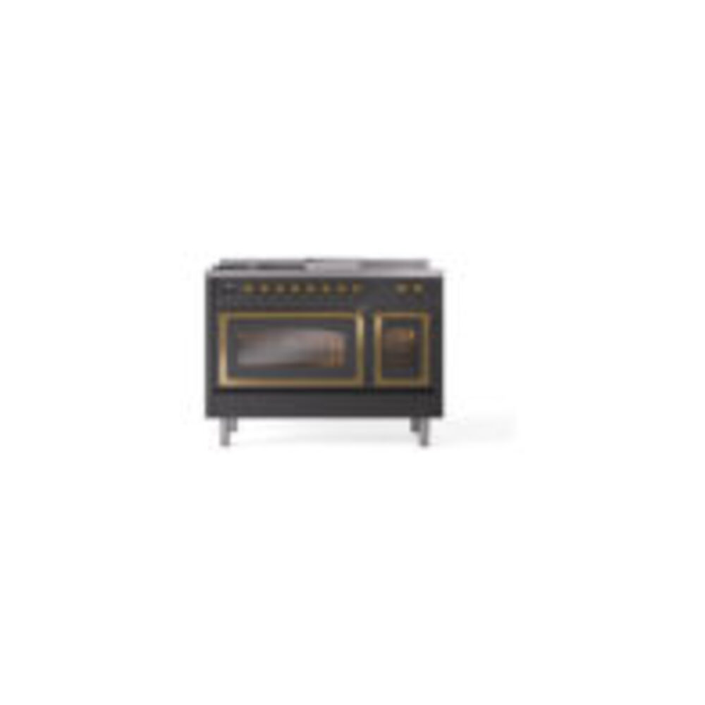 ILVE_UN48FSNMPMGGLP_Nostalgie_II_48"_Dual_Fuel_Range_front_view