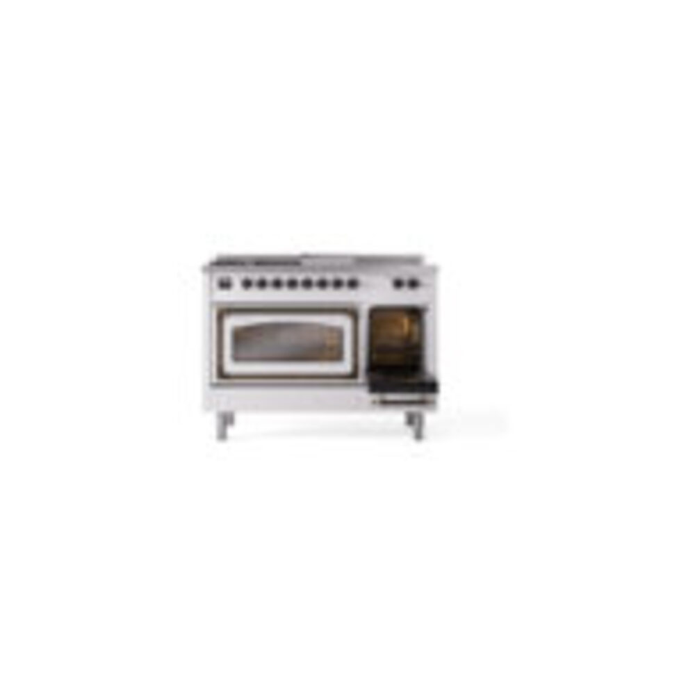 ILVE_UN48FSNMPRABLP_Nostalgie_II_48"_Dual_Fuel_Range_side_oven_door_opened