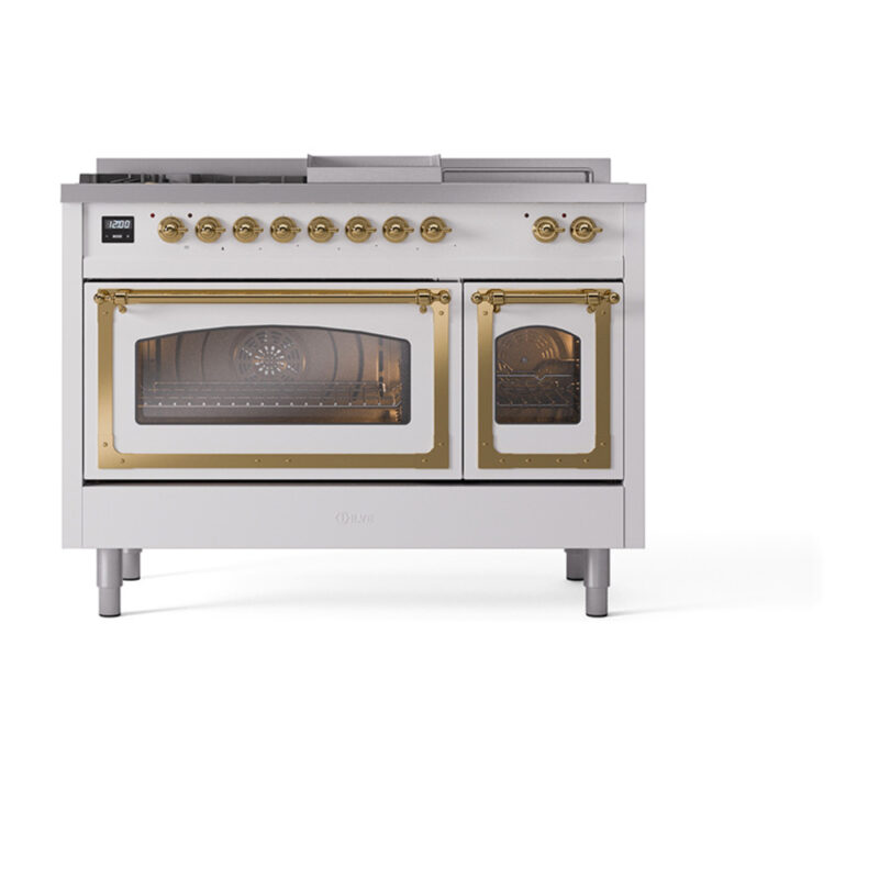 ILVE_UN48FSNMPRAGLP_Nostalgie_II_48"_Dual_Fuel_Range_front_view