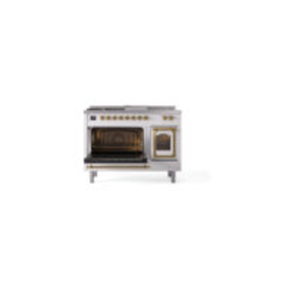 ILVE_UN48FSNMPRAGLP_Nostalgie_II_48"_Dual_Fuel_Range_main_oven_door_opened
