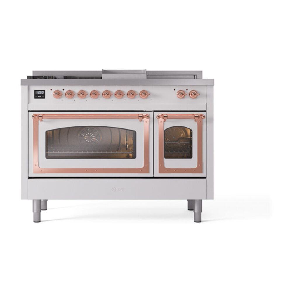 ILVE_UN48FSNMPRAP_Nostalgie_II_48"_Dual_Fuel_Range_front_view