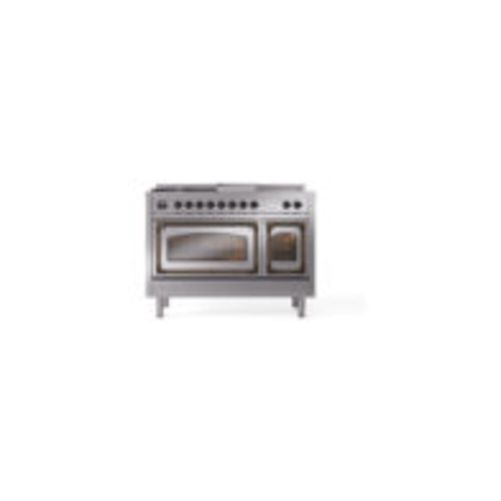 ILVE_UN48FSNMPSSBLP_Nostalgie_II_48"_Dual_Fuel_Range_front_view