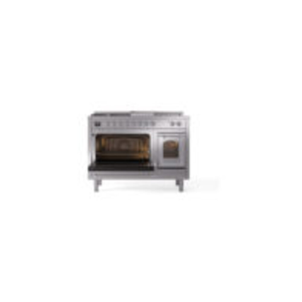 ILVE_UN48FSNMPSSC_Nostalgie_II_48"_Dual_Fuel_Range_main_oven_door_opened