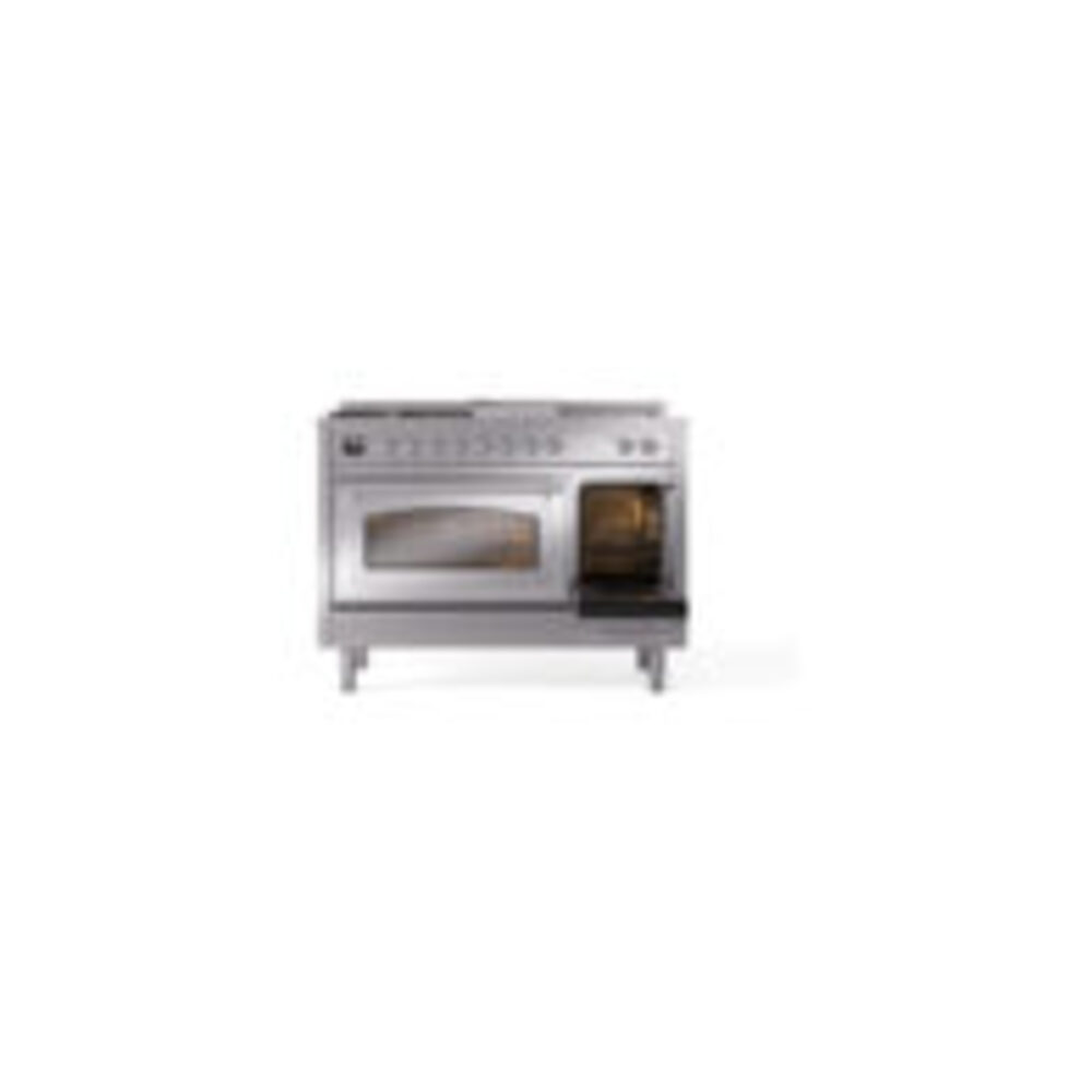 ILVE_UN48FSNMPSSC_Nostalgie_II_48"_Dual_Fuel_Range_side_oven_door_opened
