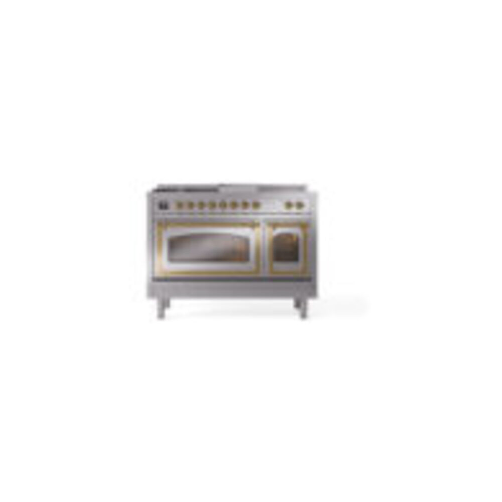 ILVE_UN48FSNMPSSGLP_Nostalgie_II_48"_Dual_Fuel_Range_front_view