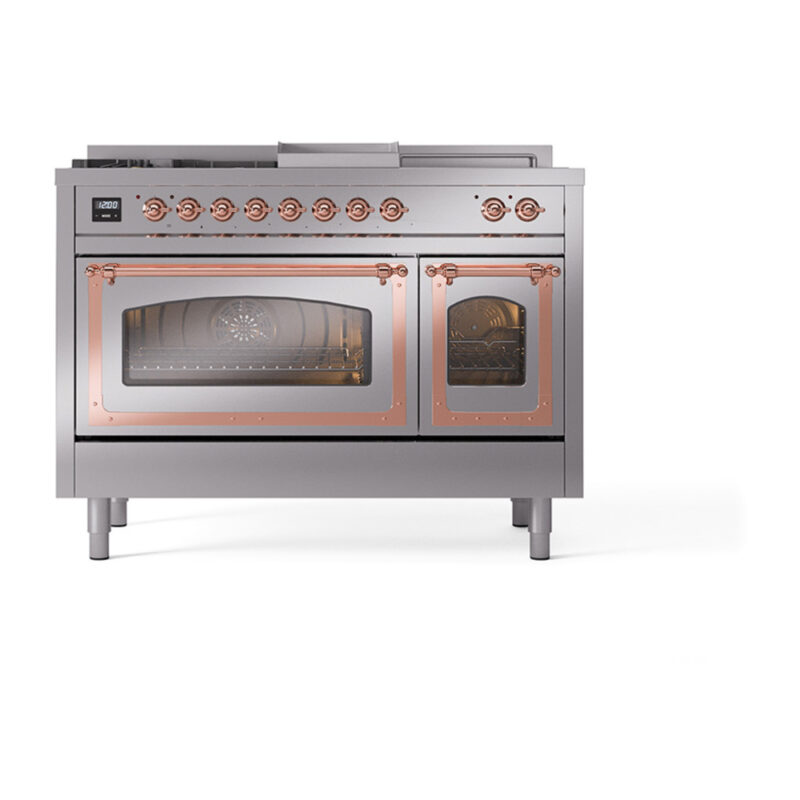 ILVE_UN48FSNMPSSP_Nostalgie_II_48"_Dual_Fuel_Range_front_view