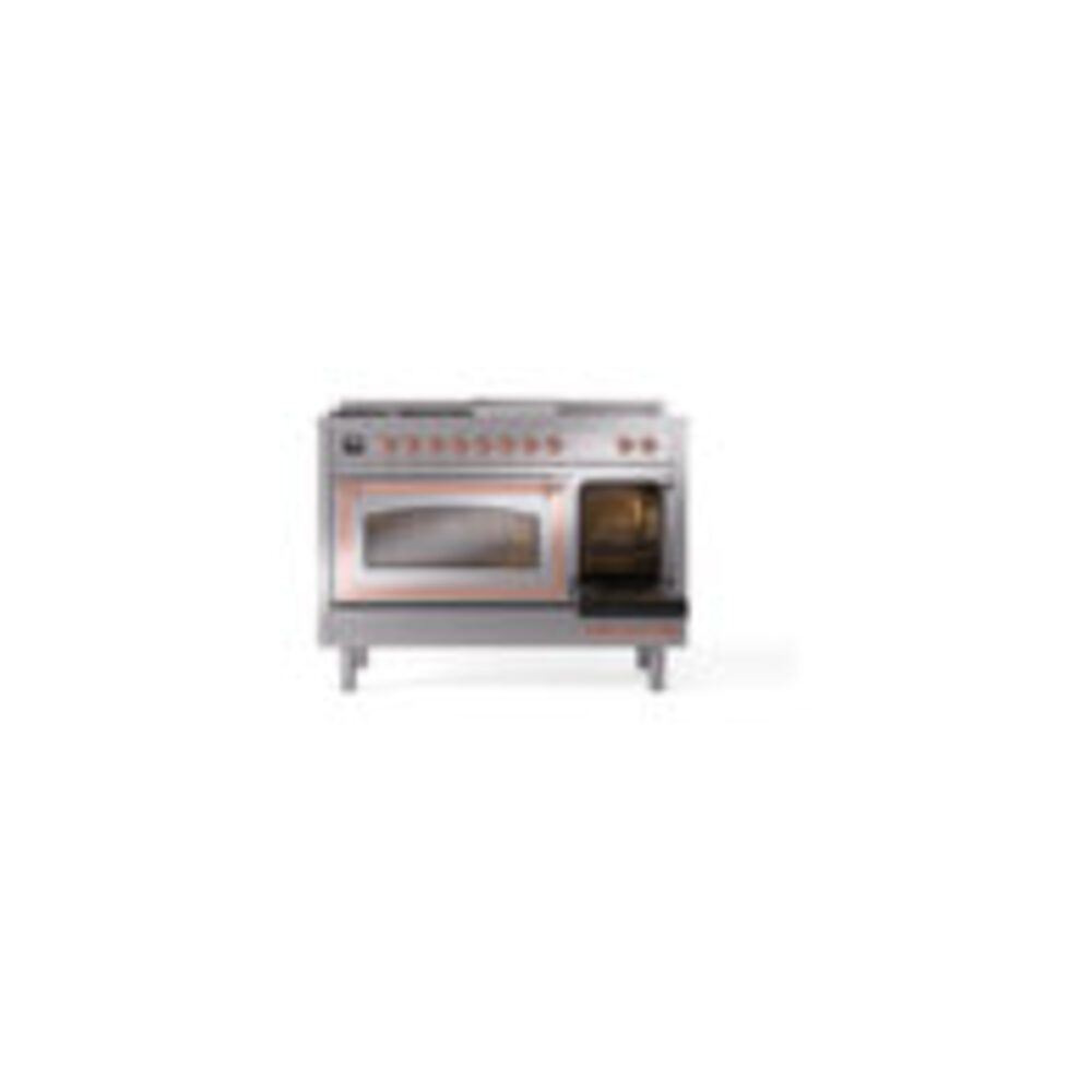 ILVE_UN48FSNMPSSP_Nostalgie_II_48"_Dual_Fuel_Range_side_oven_door_opened
