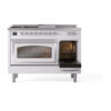 ILVE_UN48FSNMPWHC_Nostalgie_II_48"_Dual_Fuel_Range_side_oven_door_opened