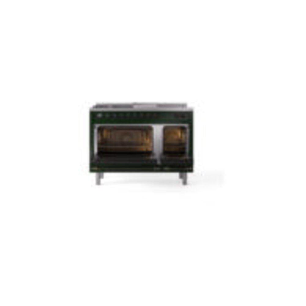 ILVE_UN48FSQNMPEGBLP_Nostalgie_II_48"_Dual_Fuel_Range_oven_door_opened