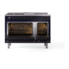 ILVE_UN48FSQNMPMBBLP_Nostalgie_II_48"_Dual_Fuel_Range_oven_door_opened